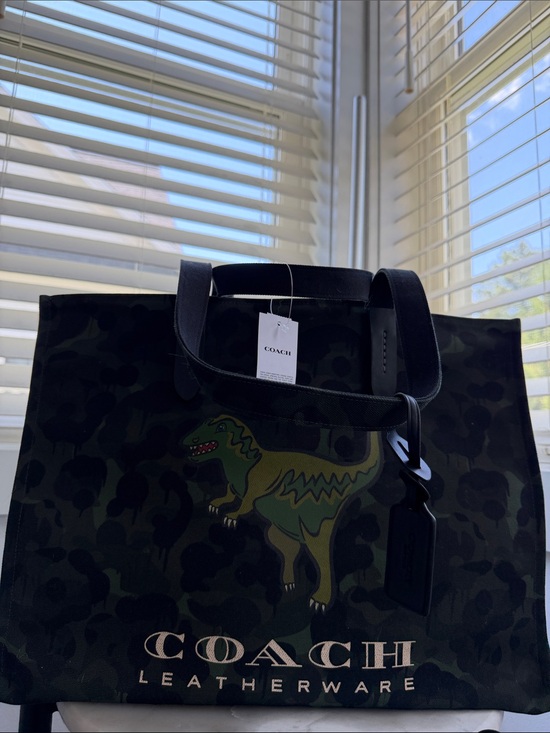 Coach Handbags - NWT Coach Tote With Camo Print and Rexy [sold out]